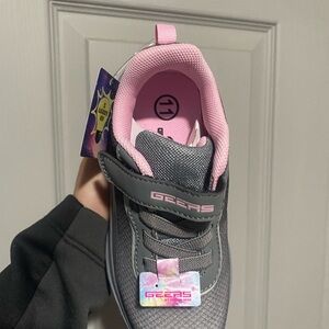Kids Sneakers - Pink and Gray